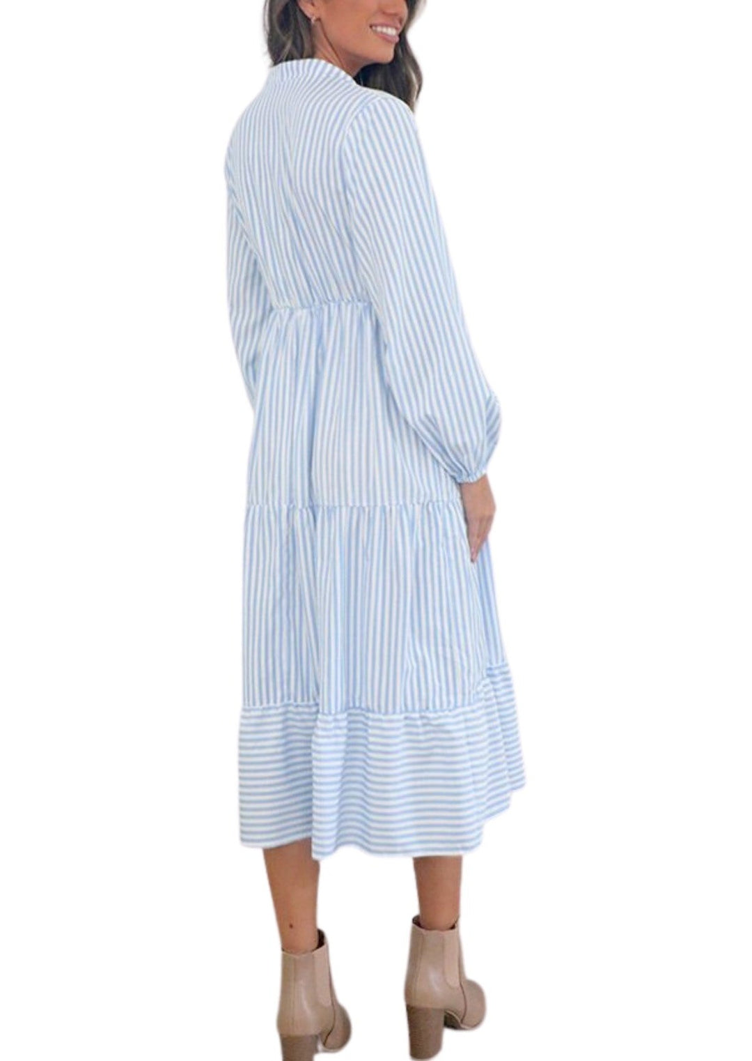 Brunchin Long Sleeve Dress Back