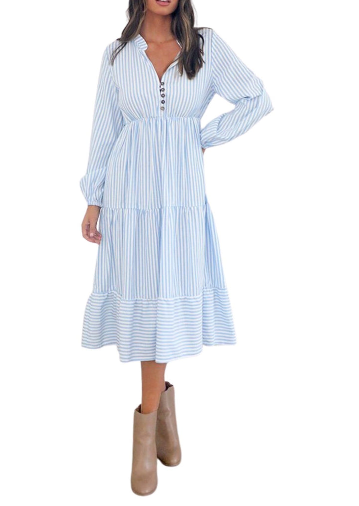 Brunchin Long Sleeve Dress Front