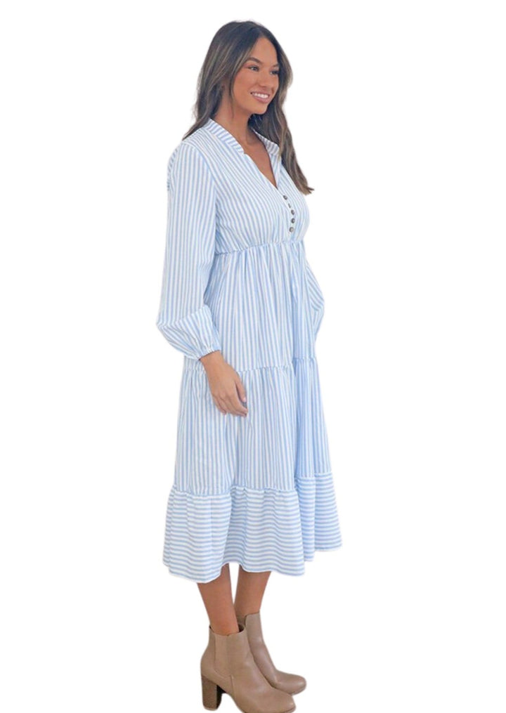 Brunchin Long Sleeve Dress Side