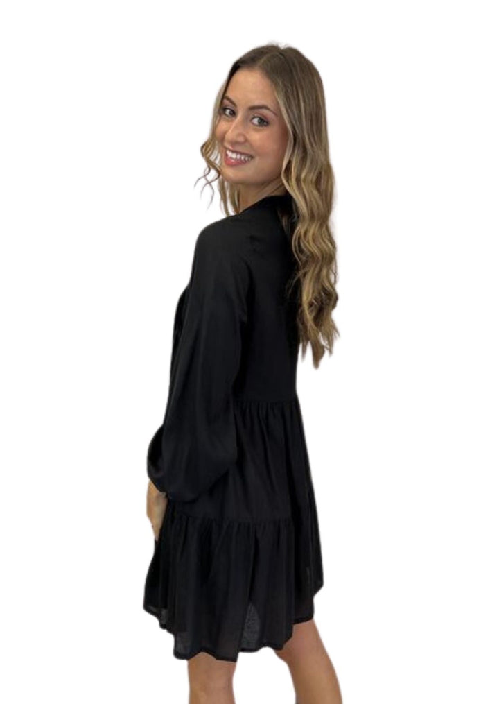 ELEVATE NOIR DRESS SIDE