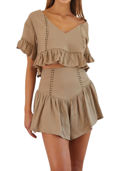 Comfy Mocha Crop FRONT