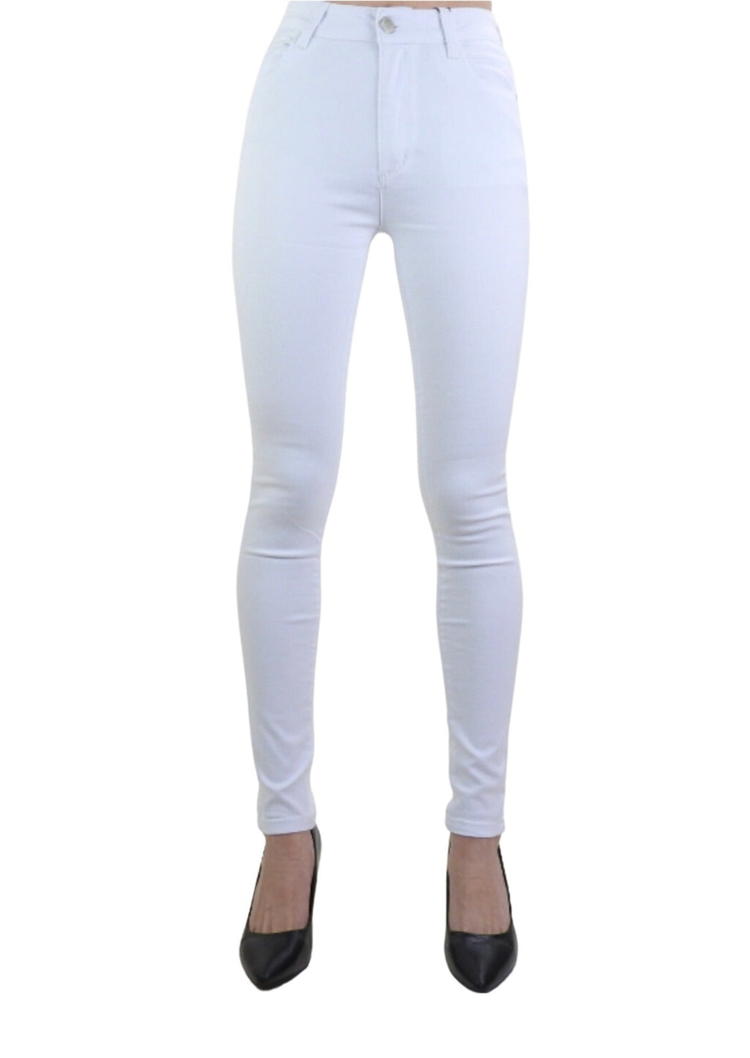 white jeans front